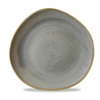 Plytký tanier o organickom tvare 264mm | CHURCHILL, Peppercorn Grey