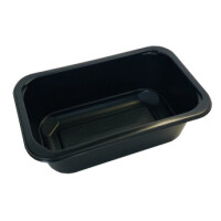 Čierny, 1 - komorový box, vhodný na zatavenie, 178x113x40 mm, 320 ks, hladký | CHEFFY, Matipack Small Catering MAP 40DC