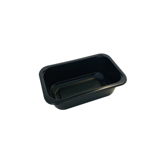 Čierny, 1 - komorový box, vhodný na zatavenie, 178x113x40 mm, 320 ks, hladký | CHEFFY, Matipack Small Catering MAP 40DC