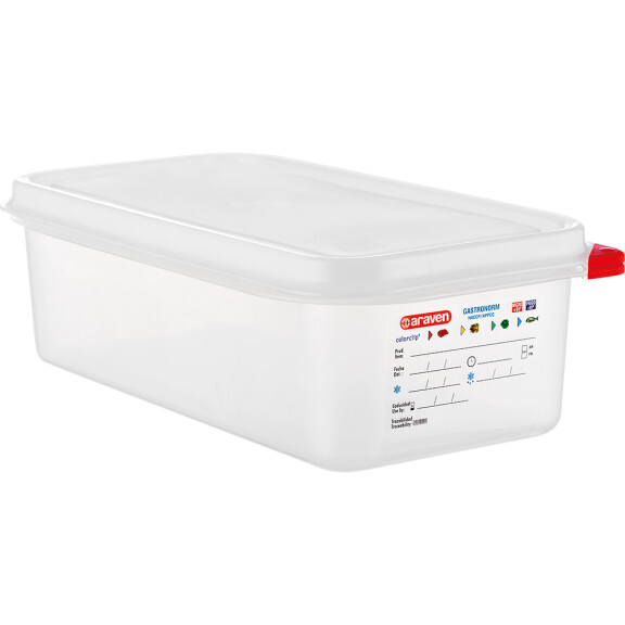 Gastronádoba GN 1/3 100 mm z polypropylénu HACCP | ARAVEN, 163105