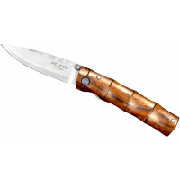 Skladací nôž, 6,5 cm | MCUSTA, Shinra Emotion Iron wood Damascus