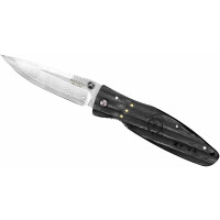 Skladací nôž, 8,6 cm | MCUSTA, Sengoku Black Micarta Damascus