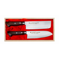 Sada Santoku+ Nakiri | SATAKE, Unique Shirogami