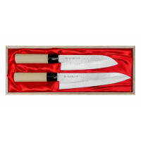 Sada dvch nožov- Santoku + šéfkuchára | SATAKE, Magoroku Saku