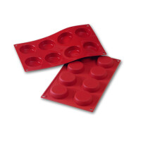 Forma na zákusky a dezerty, 60x17 mm, 8 ks - SF045N | MARTELLATO, Silicone Moulds