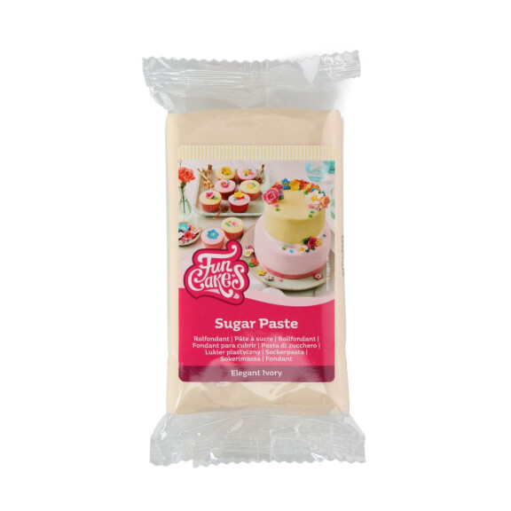 Cukrová hmota Elegant Ivory 250 g, slonovinová kosť | FUNCAKES, F20105