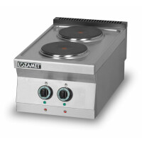 Elektrický sporák 2 platničky, 7 kW, 450x900x280 mm | LOZAMET, L900.KEO2