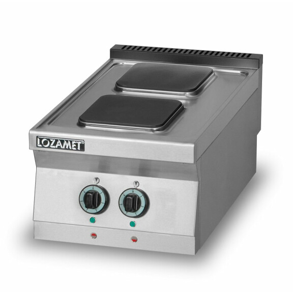 Elektrický sporák 2 platničky 4,8 kW, 400x700x280 mm | LOZAMET, L700.KE2
