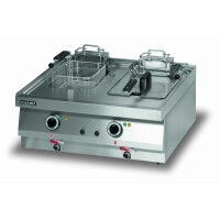 Elektrická fritéza 2x9,7 l | LOZAMET, LEF224