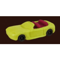 Auto kabriolet, cukrová figúrka, 6,5 cm, žltý | MAGMART, AK06