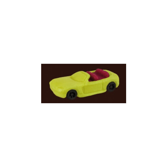 Auto kabriolet, cukrová figúrka, 6,5 cm, žltý | MAGMART, AK06