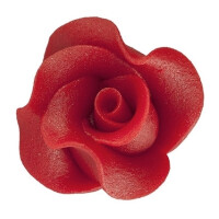 Kvet ruže stredný z cukru 3 cm, červená | MAGMART, RS 02