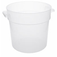 Okrúhla polypropylénová nádoba na potravíny, bez pokrievky, 15 l, s priemerom 300 mm | CONTACTO, 1124/015