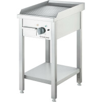 Elektrická grilovacia platňa 400x700x850 mm, vrúbkovaná, 4 kW | STALGAST, 979302