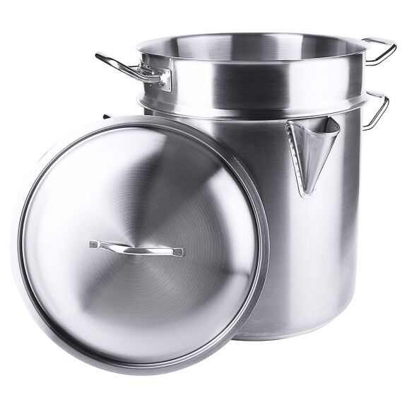 Dvojitý hrniec z nerezovej ocele s pokrievkou, s priemerom 280 mm, 9 l | CONTACTO, 2129/280