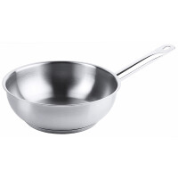 Hlboká panvica bez pokrievky, nerezová s priemerom 200 mm, 1,6 l | CONTACTO, Seria 2200