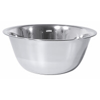 Nerezová miska s okrajom, 10 l, priemer 360 mm | CONTACTO, 2635/360