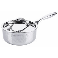 Rajnica na omáčky z nerezovej ocele s pokrievkou, priemer 160 mm, 1,4 l | CONTACTO, 2808/160
