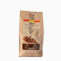 Španielska mliečna čokoláda 36 %, 1 kg balenie, dropsy | NATRA CACAO, Milk