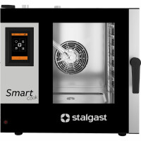 Plynový, parný konvektomat 7x GN1/1, dotykové ovládanie, 790x960x850 mm | STALGAST, SmartCook