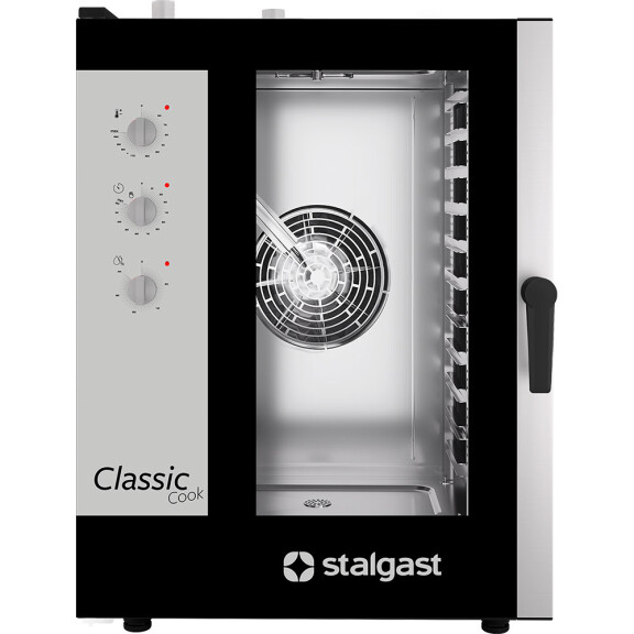 Plynový, parný konvektomat 11x GN1/1, manuálne ovládanie, 790x960x1120 mm | STALGAST, ClassicCook