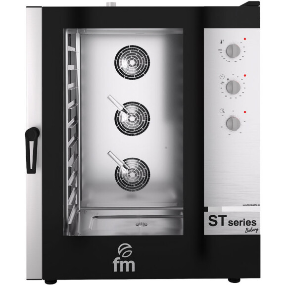 Elektrický, parný konvektomat, pekárenský 10x 600x400 mm, manuálne ovládanie, 885x970x1170 mm | FM INDUSTRIAL, ST Series Bakery
