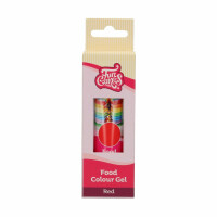 Gólové potravinárske farbivo v tube, 30 g, červené | FUNCAKES, F44100