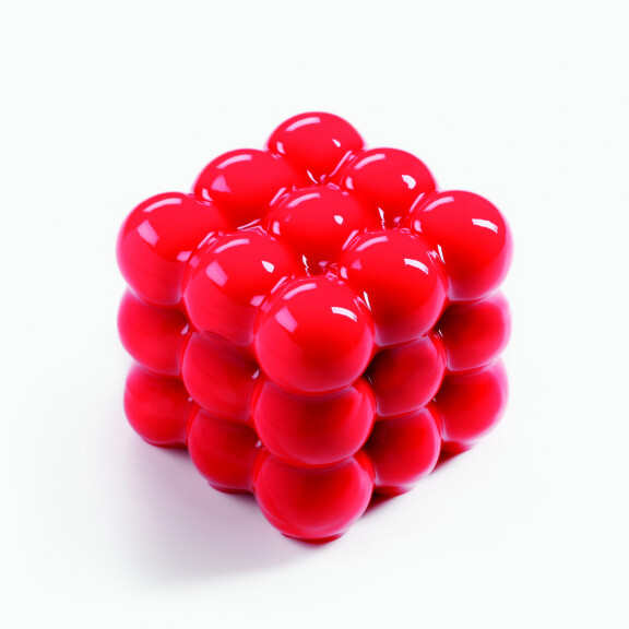 Silikónová forma na dezerty a monoporce, magnetické guličky, 4x 150 ml, 100x380x60 mm | DINARA KASKO, Spheres Mini