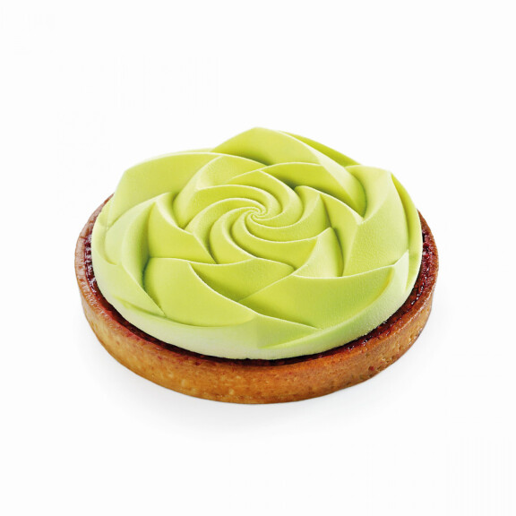 Silikónová forma na tvorenie okrúhlych ozdôb na dekorovanie dezertov a tort, diamant, 250 ml, 140 mm | DINARA KASKO, TART Diamond
