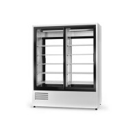 Chladiaca skriňa obojstranne presklená, dvere posuvné z oboch strán, dolný agregát, ventilátor, 3 kl., 1200x760x1980 mm | RAPA, SCh - 2S2R 1200