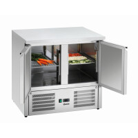 Chladiaci stôl, krídlové dvere, 260 l, 2 skrinky, 900x700x880 mm | BARTSCHER, Mini 900T2