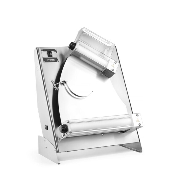 Elektrická vyvaľovačka na pizzu s 2 pármi valcov, hmotnosť cesta 0,21-0,70 kg, 585x435x790 mm | PRISMAFOOD, 400