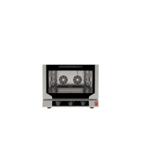 Konvekčná rúra so zvlhčovaním vzduchu 4x 530x325 mm GN1/1, elektrická, elektromechanicky ovládaná, GN 1/1, 400V/6400W, 784x752x634 mm | EKA, Evolution