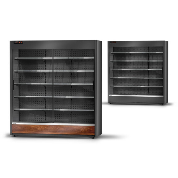 Chladiaci regál s presklenými krídlovými dverami bez agregátu 1960x700x2145 mm | RAPA, Compact SR remote