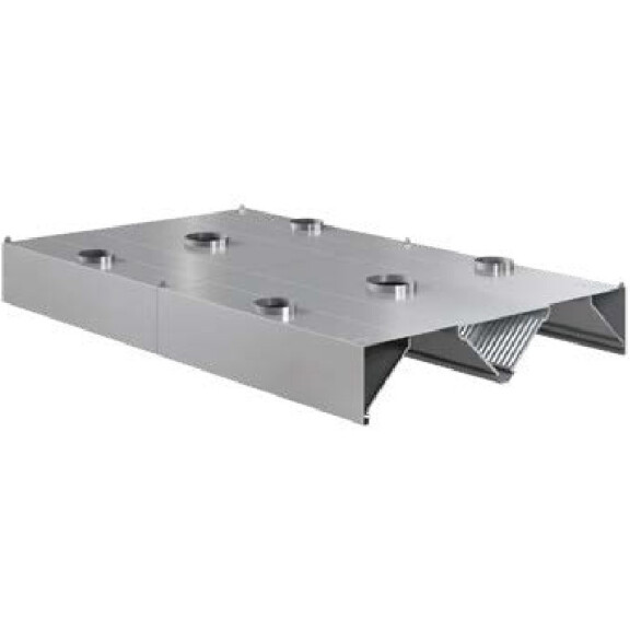 Centrálny rekuperačno - indukčný digestor 2300x2200x450 mm | ASBER, CEHI-2322/2