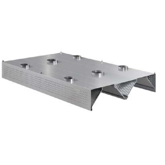Centrálny rekuperačno - indukčný digestor 3800x2400x450 mm | ASBER, CEHIC-3824/2