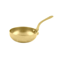 Mini panvička s rukoväťou, vintage gold, 80 ml, 55x30 mm | AMBITION, Charms