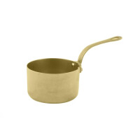 Mini kastrólik s rukoväťou, zlatý vintage, 140 ml, 70x37 mm | AMBITION, Charms
