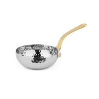 Mini panvička s rukoväťou, tepaná oceľ, 80 ml, 75x25 mm | AMBITION, Charms