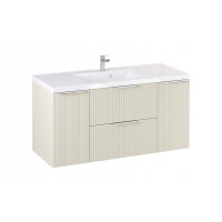 Szafka z Umywalką LOGHOS 120 cm Kaszmir Mat KOSZ CARGO Furni