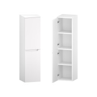 Słupek Łazienkowy ETH 35 cm 2D Lewy - Biały Mat