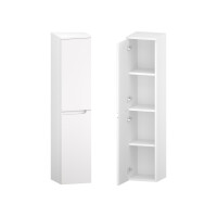 Słupek Łazienkowy ETH 30 cm 2D Lewy - Biały Mat