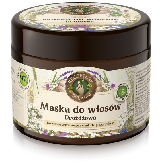 Drożdżowa maska do włosów Receptury Zielarki 300 ml