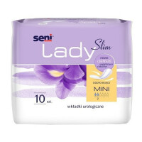 Podpaski urologiczne dla kobiet Seni Lady Slim Mini 9.5x22.5cm 10 szt.