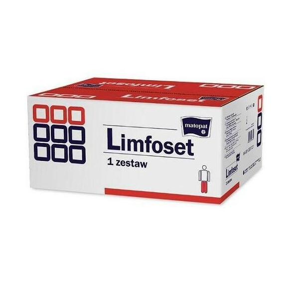Duży zestaw Limfoset do terapii obrzęku limfatycznego kończyny dolnej