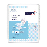 Pieluchomajtki Seni Optima Super z regulowanym pasem biodrowym M 10 szt.