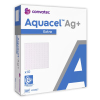 Opatrunek antybakteryjny Aquacel Ag+ Extra, ze srebrem, niszczący biofilm 10x10cm 1 szt.