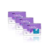 3x Wkładki urologiczne Seni Lady Extra Plus 15 szt. (15 szt., 15x33cm)