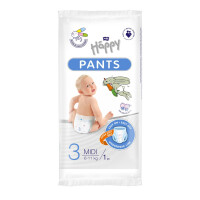 Pieluchomajtki dla dzieci Happy Pants Midi 6-11 kg 1 szt. Folia