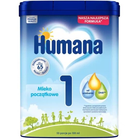 Mleko początkowe 1 Humana 750 g